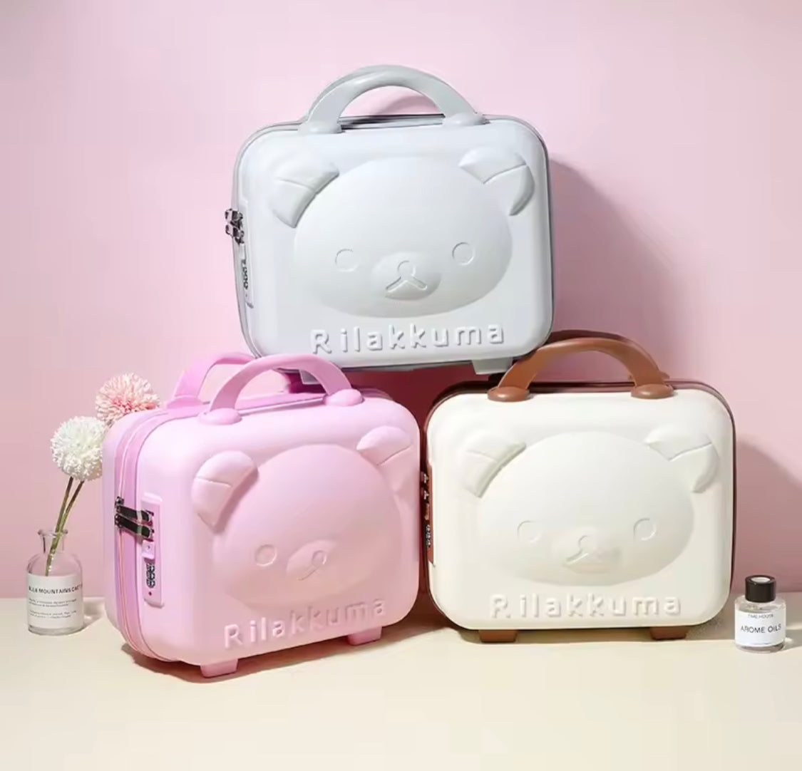 Portable Mini Bear Makeup Handbag, Mini Bear Travel Cosmetic Bag, Durable Zipper Cosmetic Bag Portable Mini Bear Makeup Handbag, Mini Bear Travel Cosmetic Bag, Durable Zipper Cosmetic Bag
